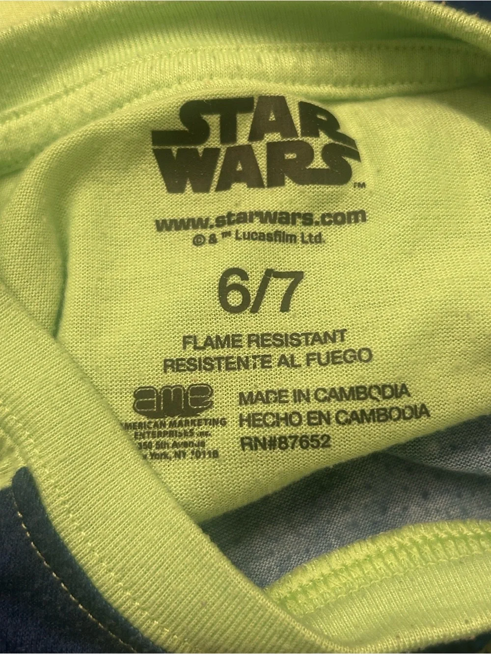 Boys Star Wars Two-Piece Pajama Set